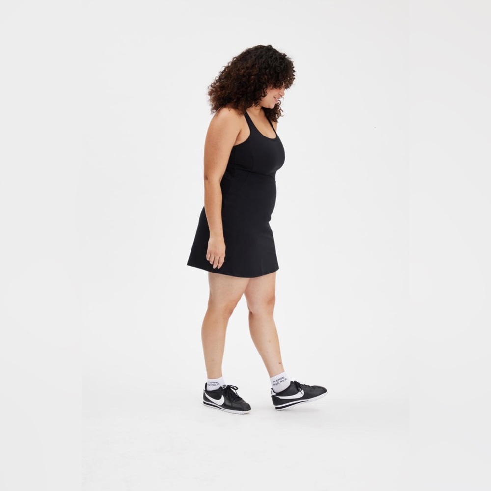 Girlfriend Collective - Paloma Racerback Dress - size L, black